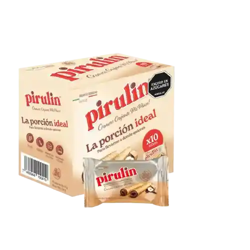Pirulin Barquillo Relleno Avellana Ideal x 240g