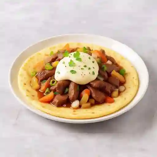 Arepa de Lomo Saltado