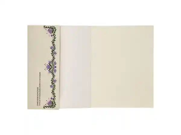Libreta Lomo Papel Lila 16.5 x 21 Casaideas