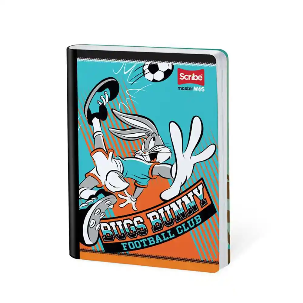 Cuaderno Looney Tunes+ Rayado 100 Hojas Cosido Scribe