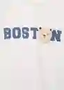 Camiseta Boston Offwhite Talla 69 Niña Mango