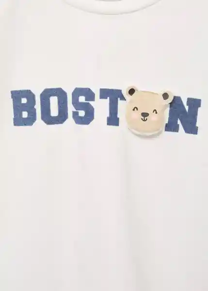 Camiseta Boston Offwhite Talla 69 Niña Mango