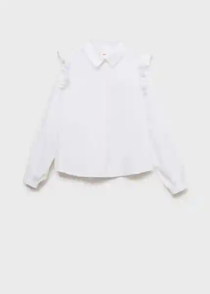 Camisa Carlota Blanco Talla 10 Niñas Mango