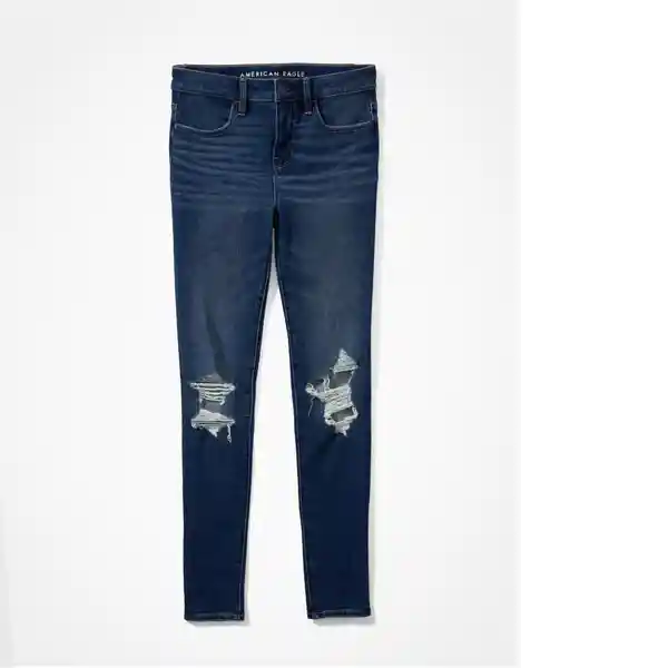 Jean High-Rise Jegging Azul Talla: 4 Long American Eagle