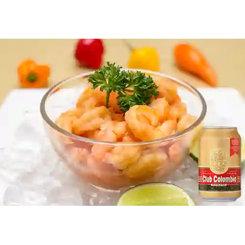 Combo Ceviche de Camarón Gigante (Tigre) +  Club col.