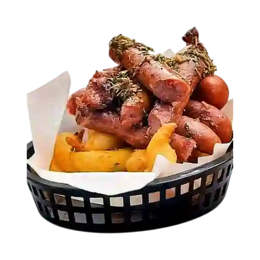 Salchipapa Mixta para Dos