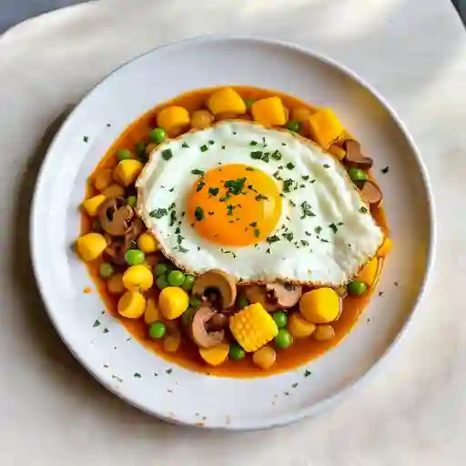 Caldoso con langostinos