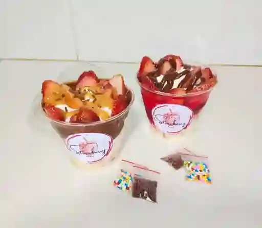 Combo Fresas con Crema 9 Onzas