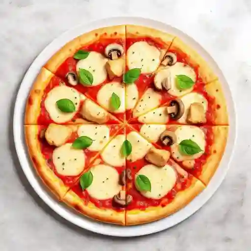 Pizza Mediana Pollo Champiñón