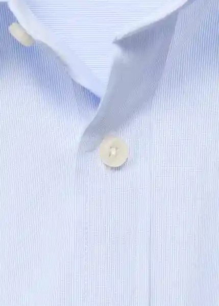 Camisa Forte Celeste Talla M Hombre Mango