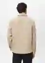 Sobrecamisa Jazz Beige Talla M Hombre Mango