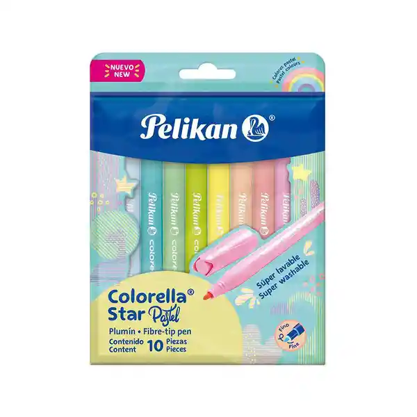 Pelikan Plumón Colorella Star Pastel