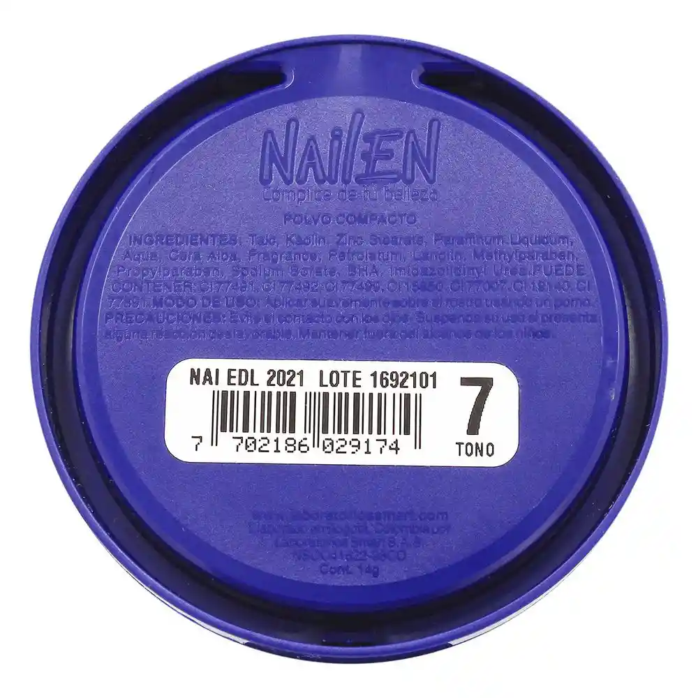 Nailen Polvo Compacto Edición Especial N 7