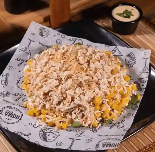 Mazorca con Pollo Desmenuzado