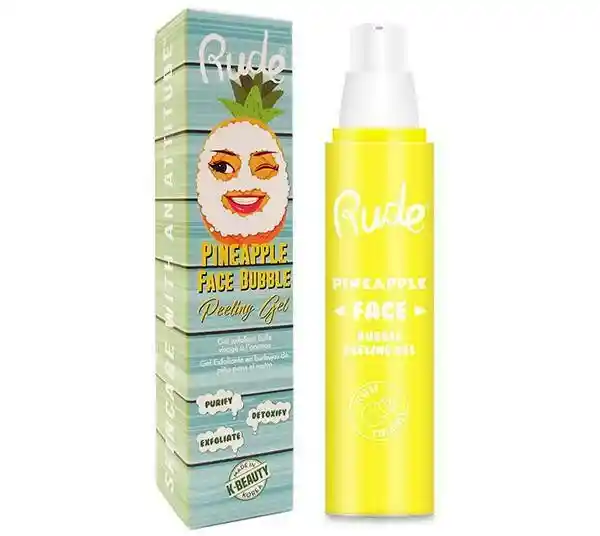 Rude Peeling Facial Bubble Piña 1.69 Oz