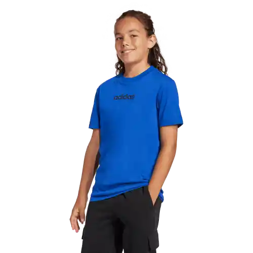 Adidas Camiseta Manga Corta Tee 160 de Niño Azul Talla S