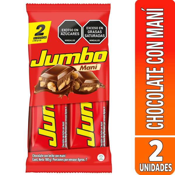 Jumbo Chocolatina con Maní 180g