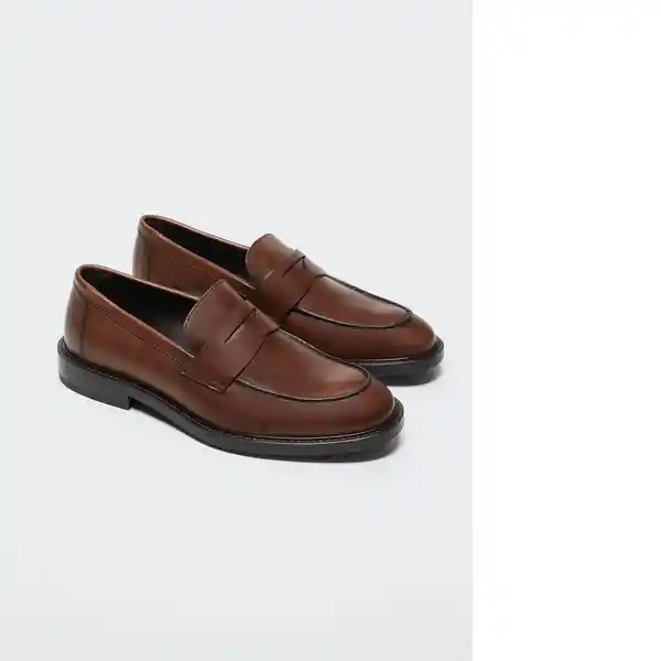 Zapato Estoril Cuero Talla 42 Hombre Mango