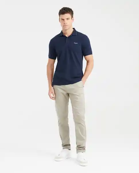 Camiseta Polo Neck Line Azul Dark Ultra Oscuro XL Chevignon