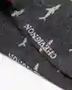 Medias Shark Negro Sombrío Ultraoscuro Talla 10-12 Chevignon