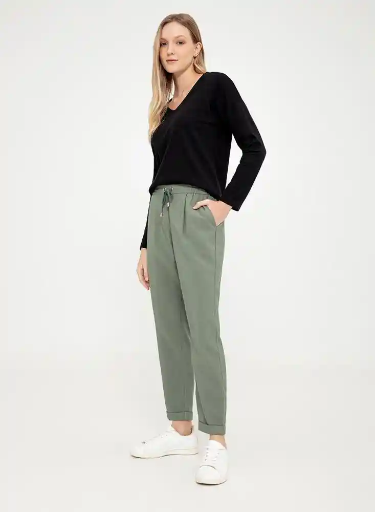 Pantalon Largo Mujer 6 - Verde 1