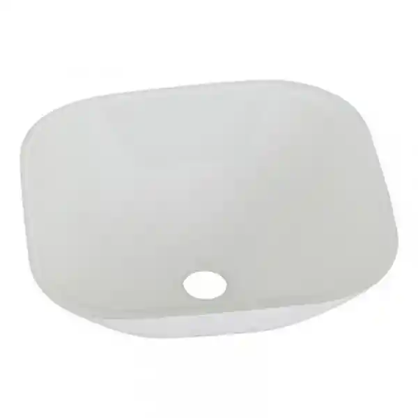 Vessanti Lavamanos Vidrio Blanco Square 42 x 42 cm