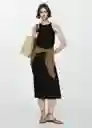 Vestido Sprio5 Negro Talla XS Mujer Mango