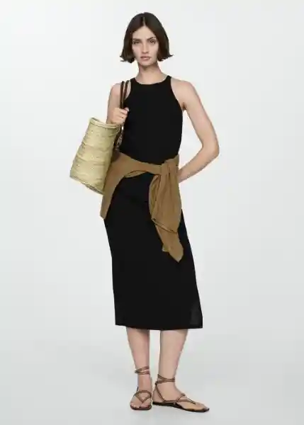 Vestido Sprio5 Negro Talla XS Mujer Mango