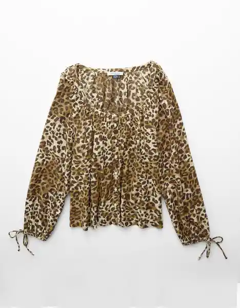 Camisa Mujer Multicolor Talla: MEDIUM 6135900 American Eagle