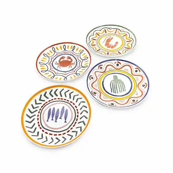 Set Plato Pequeño Pesca Del Dia 17 cm Ambiente Gourmet