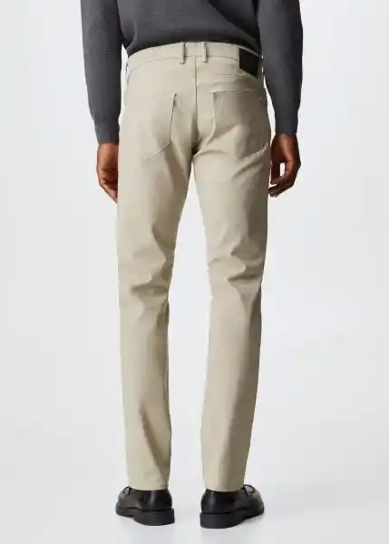 Pantalón Pisa Beige Talla 40 Hombre Mango