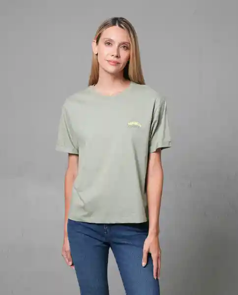 Camiseta Mujer Verde Talla L 202G012 Rifle