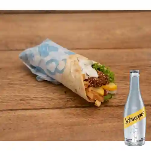 Combo Gyro Vegetariano (falafel) + Schweppes 300 ml