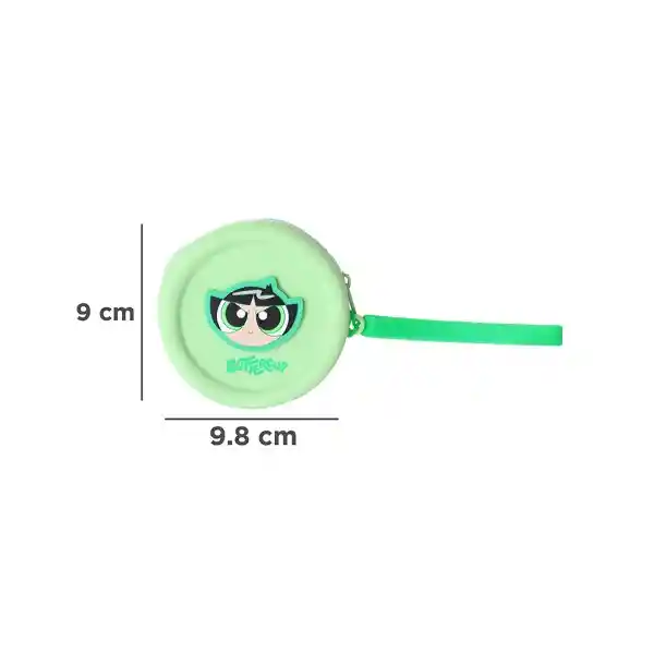 Monedero Redondo Serie Las Chicas Súper Poderosas Verde Miniso