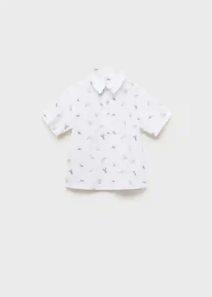 Camisa Langosta Blanco Talla 70 Niños Mango