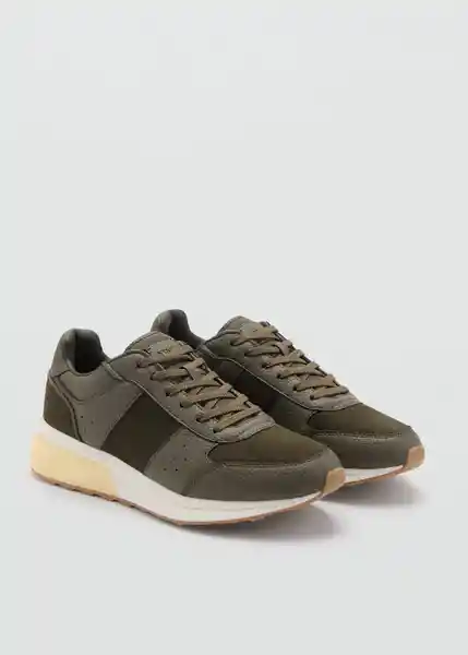 Tenis Rule Khaki Talla 45 Hombre Mango