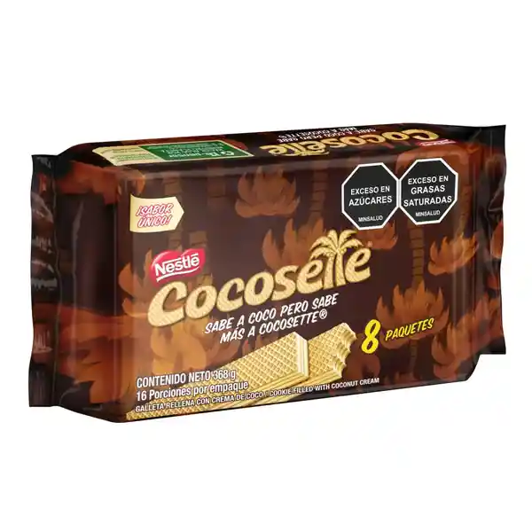 Galletas COCOSETTE Wafer 8 paquetes x 368g