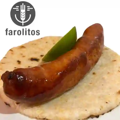 Chorizo con Arepa