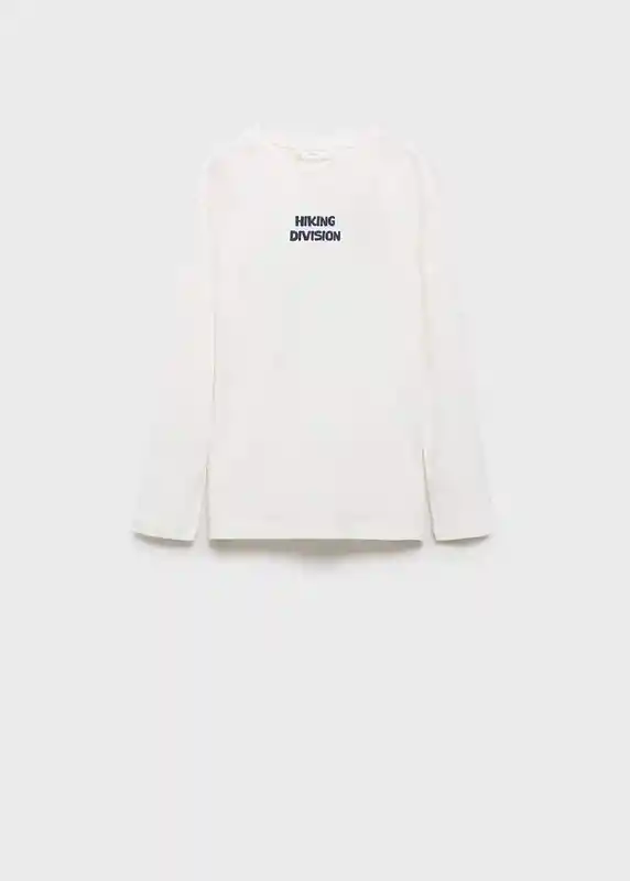 Camiseta Camp Off White Talla 14 Niños Mango