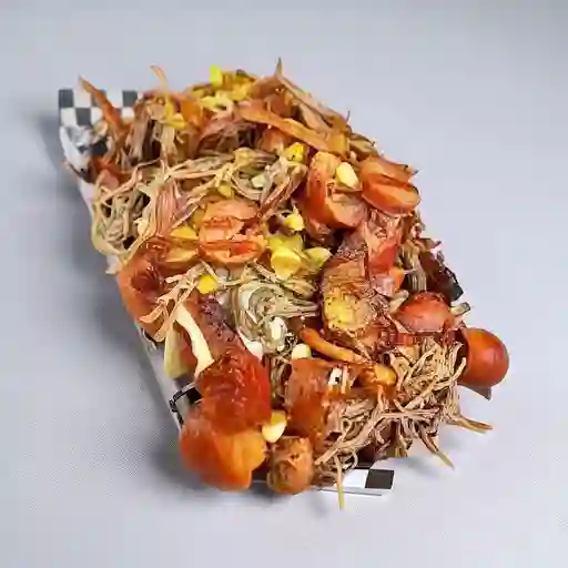 Papas con Res Desmechada