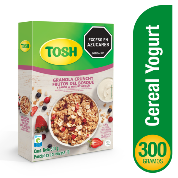 Tosh Granola Crunchy Con Frutos Del Bosque Sabor A Yogurt 300 g