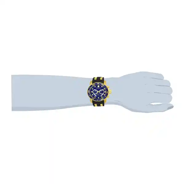 Invicta Reloj Hombre Dorado Negro y Azul 21929