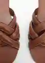 Sandalias Doblet Cuero Talla 38 Mujer Mango