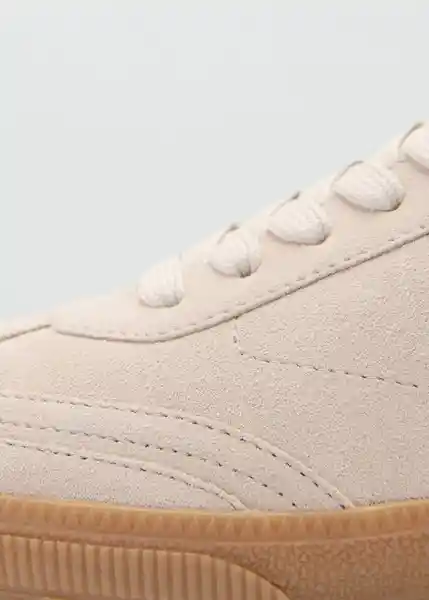 Tenis Solera Beige Talla 42 Mujer Mango