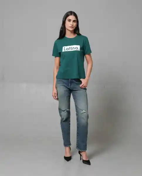 Camiseta Mujer Verde M 203G017_VER195414 Rifle