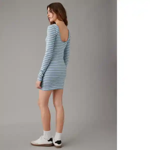 Vestido Mujer Azul Talla: SMALL American Eagle