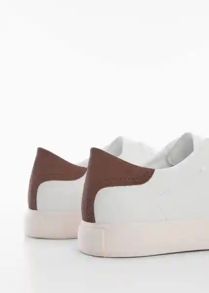 Tenis Deportivos Base Blanco Talla 42 Hombre Mango