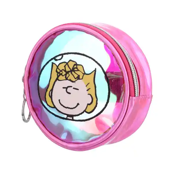 Monedero Snoopy Little Space Explorer Holográfico Rosa Miniso