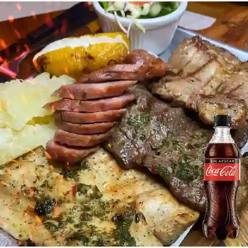 Combo Parrillada Mixta + Coca Cola Zero 400Ml