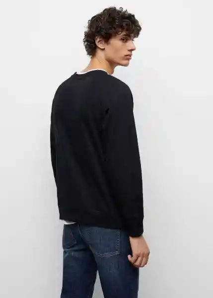 Sudadera Classic Negro Talla 21 Teen Niños Mango